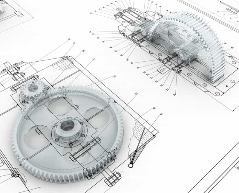 Mechanical Sketch of Gears